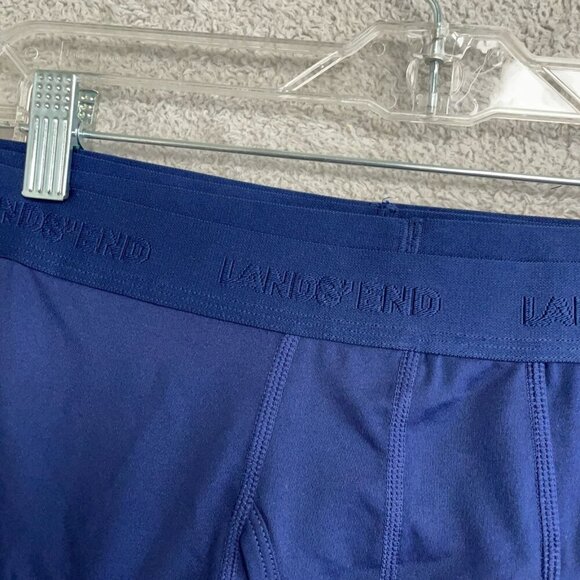 NEW Lands' End Men's XXL 3-Pack Premium Boxer Briefs Deep Sea Navy - Picture 5 of 7